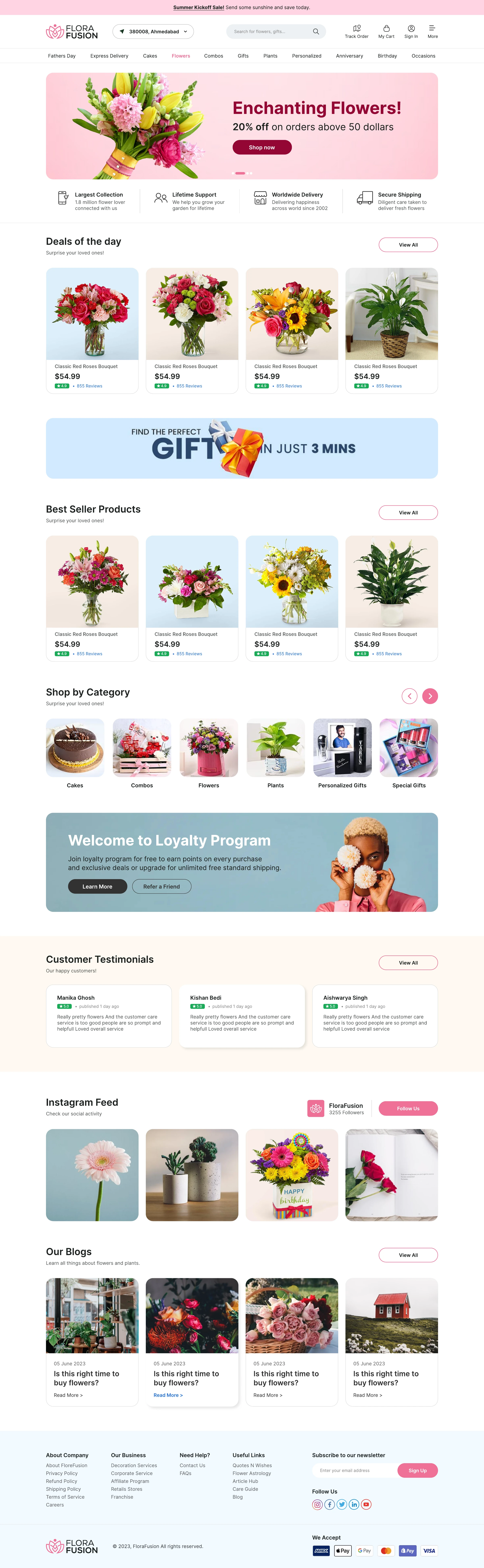 FloraFusion storefront