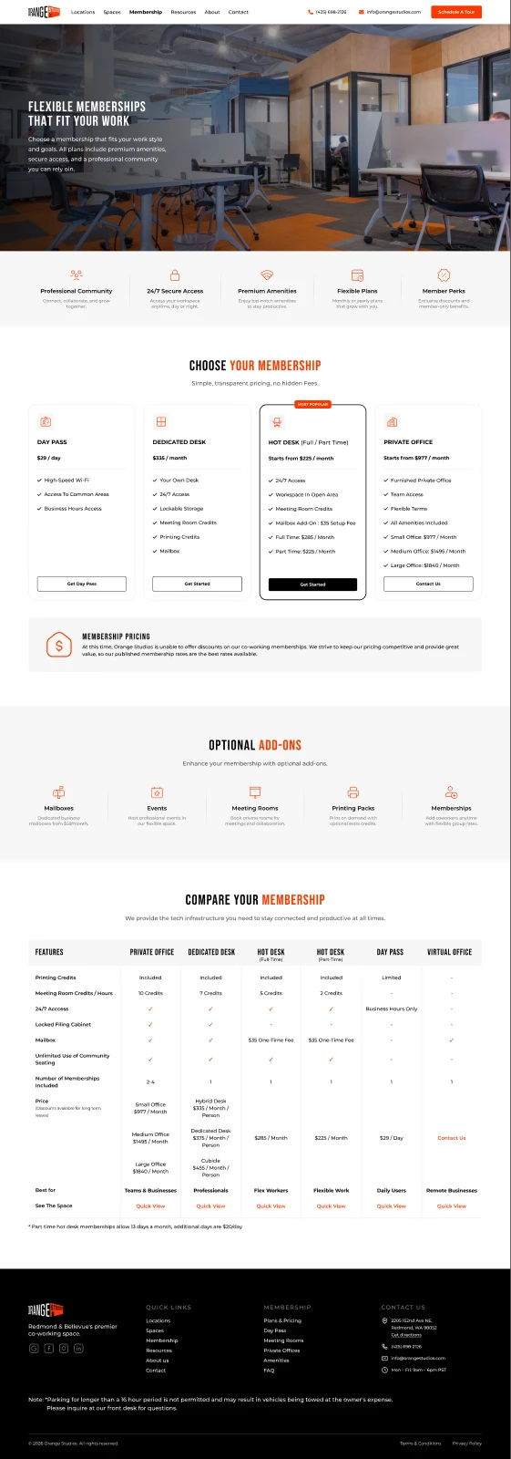 Membership options